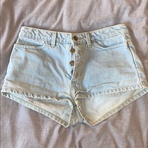 American apparel Jean shorts